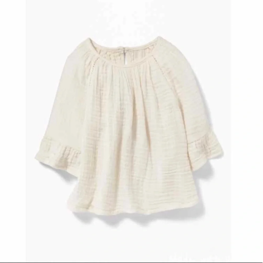 Old Navy Crinkle-Gauze Peasant Top for (NWT)  👧🏼